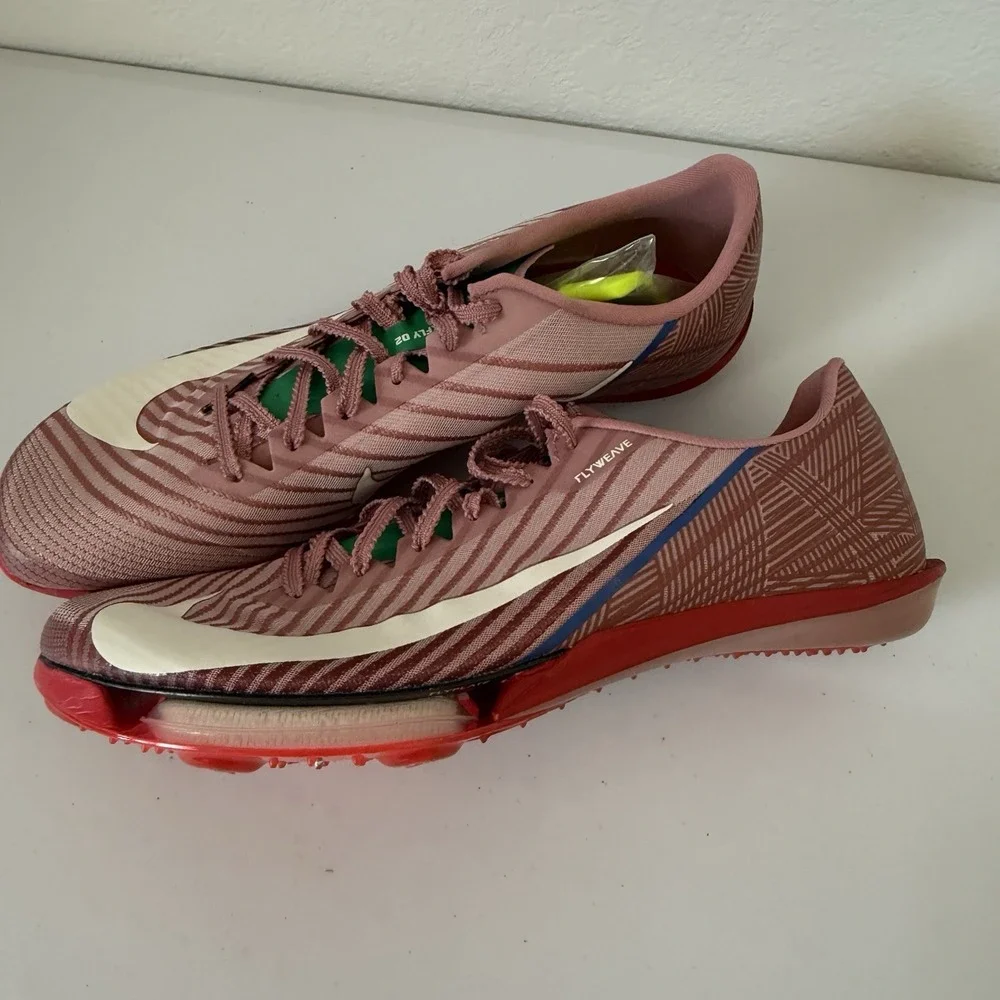 Nike Air Zoom Maxfly 2 Pink Flyweave Track Spikes HQ2058-600 NBY Men Size 8